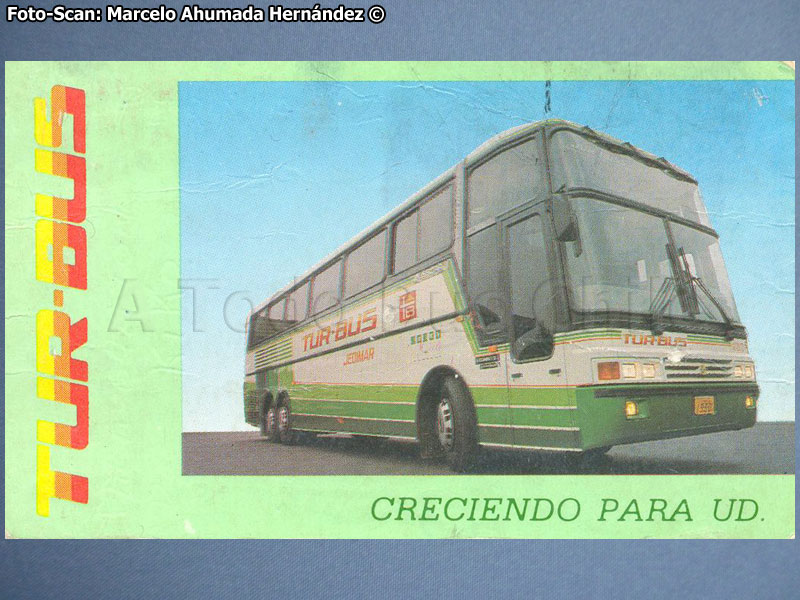 Calendario Tur Bus 1990 | Busscar Jum Buss 380 / Scania K-112TL / Tur Bus