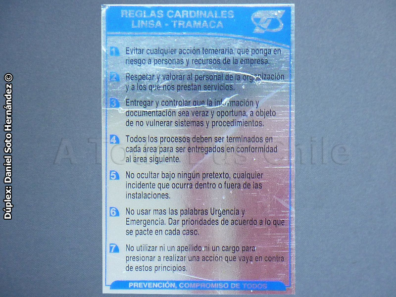 Las 7 Reglas Cardinales Tramaca-LINSA