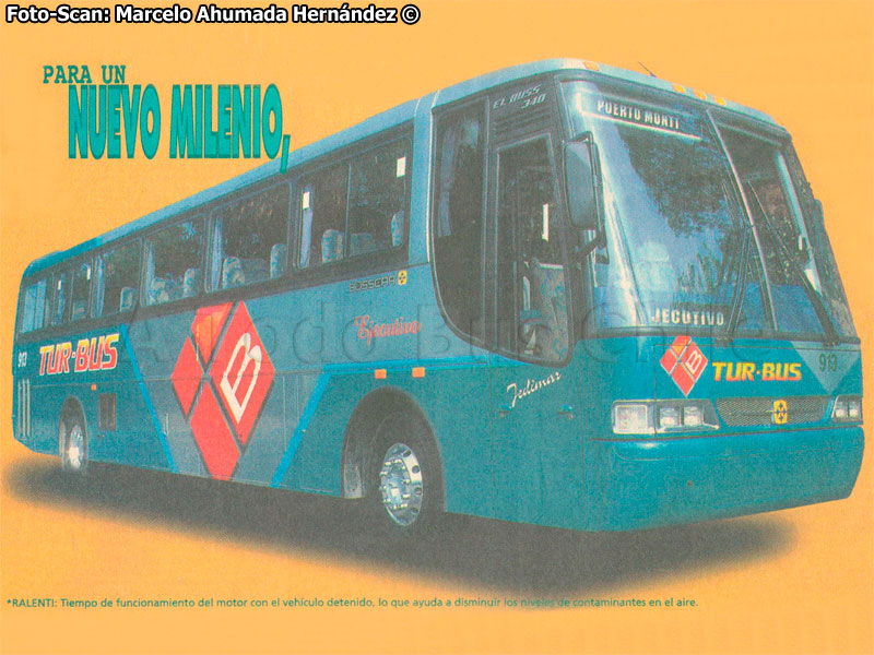 Recorte de Prensa "Para un Nuevo Milenio Tur Bus" (1999) | Busscar El Buss 340 / Mercedes Benz O-400RSE / Tur Bus