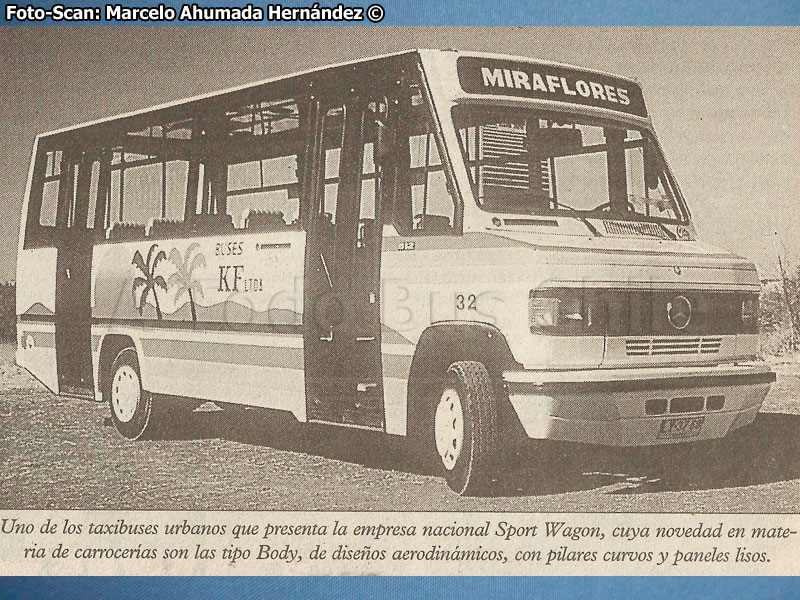 Recorte de prensa "Revista del Transporte" | Sport Wagon City / Mercedes Benz LO-812 / Buses KF Ltda.