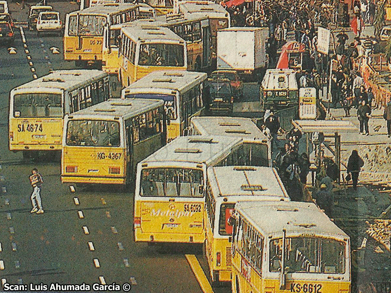 Locomoción Colectiva de Santiago Años 2000