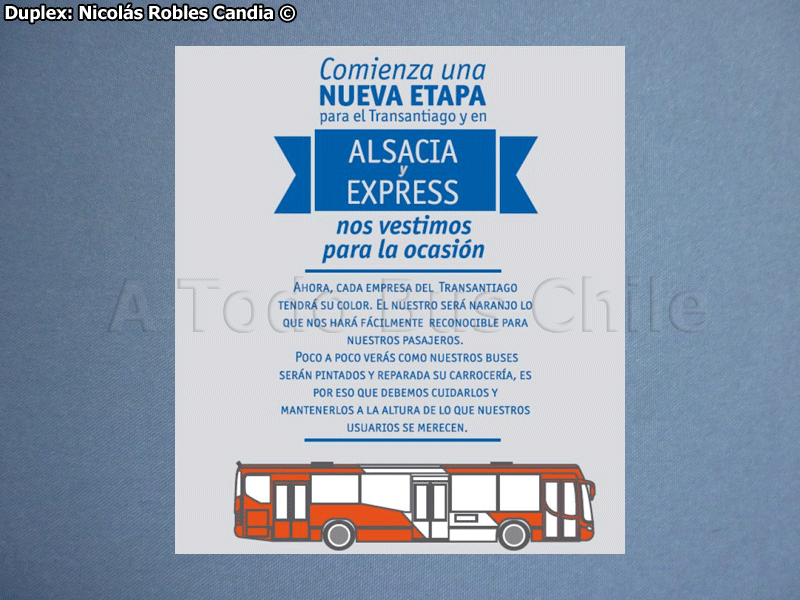 Aviso Cambio de Color Flotas Alsacia & Express