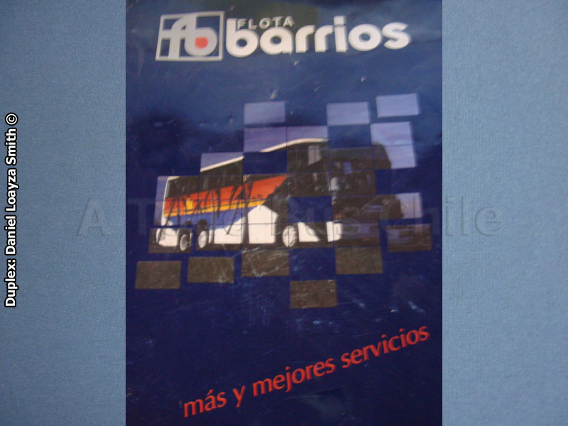 Tapa de Carpeta Corporativa Flota Barrios (1996)