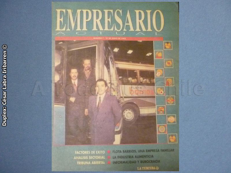 Portada Revista Empresario Actual | Patricio y Claudio Barrios Andrade - Francisco Barrios Acosta