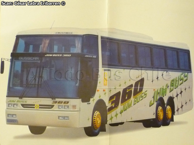 Catálogo Busscar Ônibus 1997 | Busscar Jum Buss 360 / Volvo B-10M