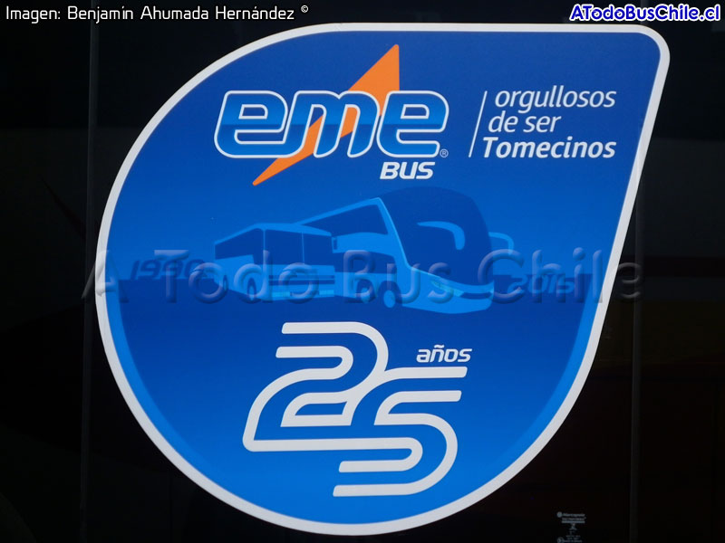 Pegatina Conmemorativa XXV Aniversario EME Bus (1990 - 2015)