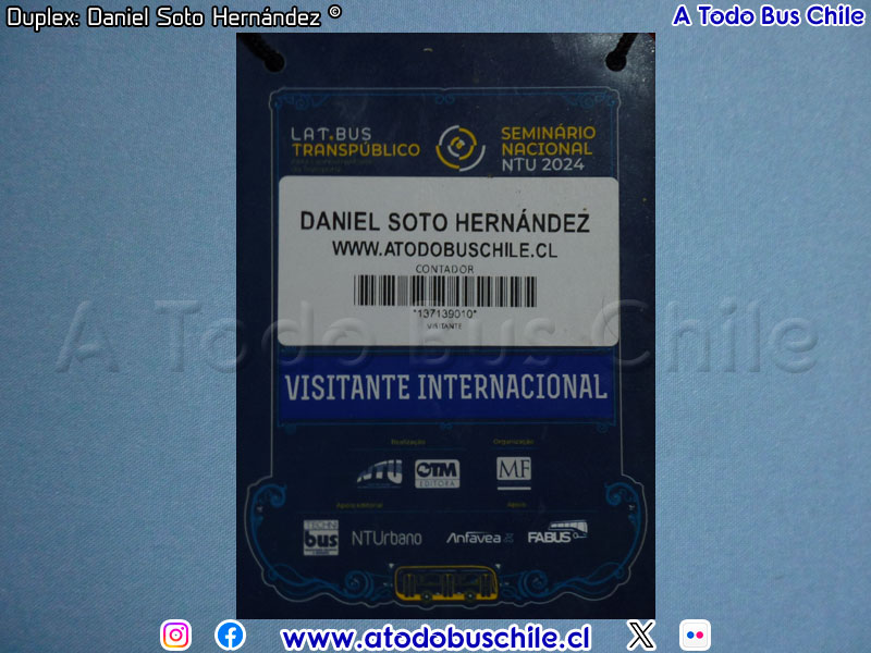 Acreditación Visitante Internacional Feria Latinoamericana del Transporte LatBus Transpúblico Brasil 2024