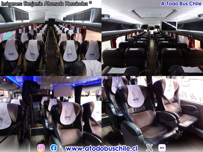 Interiores Unidad N° 177 EME Bus | Marcopolo Paradiso G7 1800DD / Volvo B-450R 8x2 Euro5