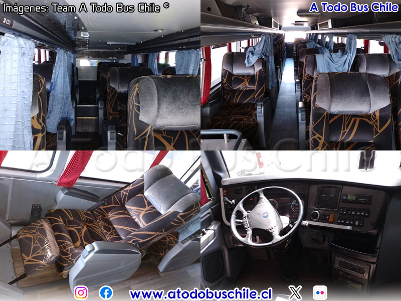 Interiores Unidad N° 3185 Tur Bus | Busscar Vissta Buss DD / Scania K-400B eev5