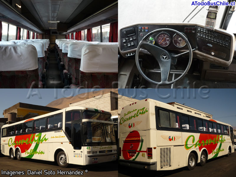 Interiores Unidad N° 41 Pullman Carmelita | Busscar Jum Buss 360 / Mercedes Benz O-400RSD