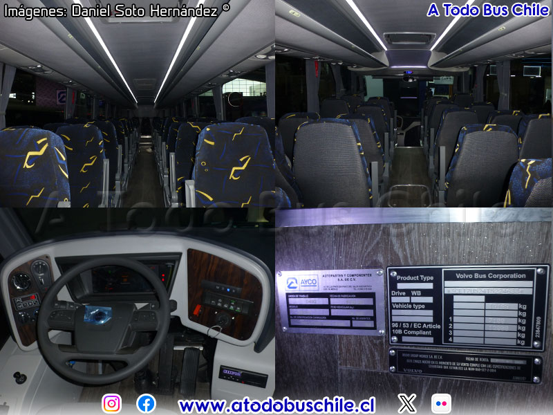 Interiores | AYCO Nervi 3.4 / Volvo B-8R Euro6 / Unidad de Lanzamiento Expoforo México 2026