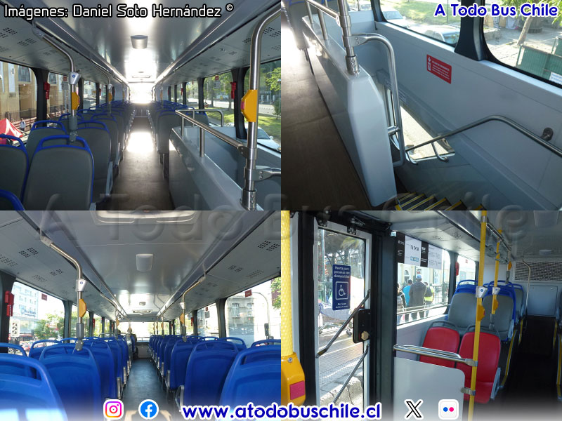 Interiores | BYD Bus B-12C01 / Servicio Troncal 520