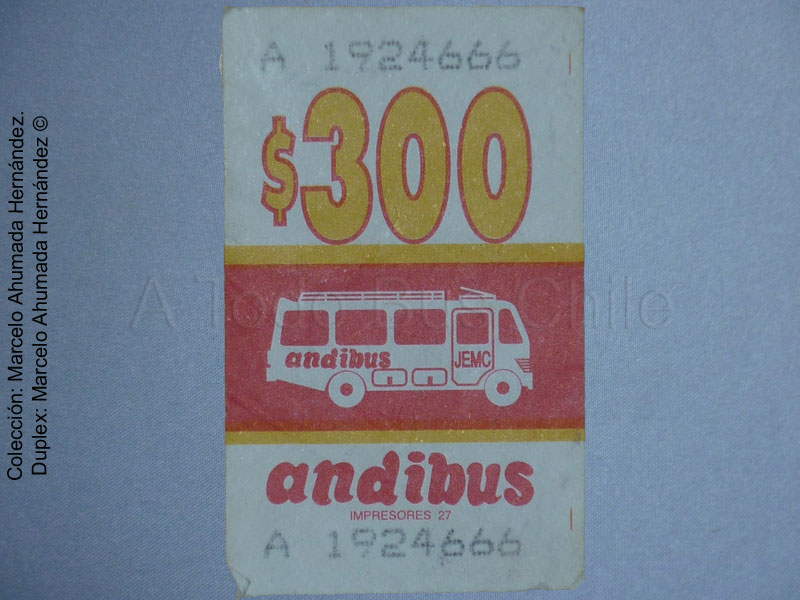 Boleto Adulto Andibus (2003)