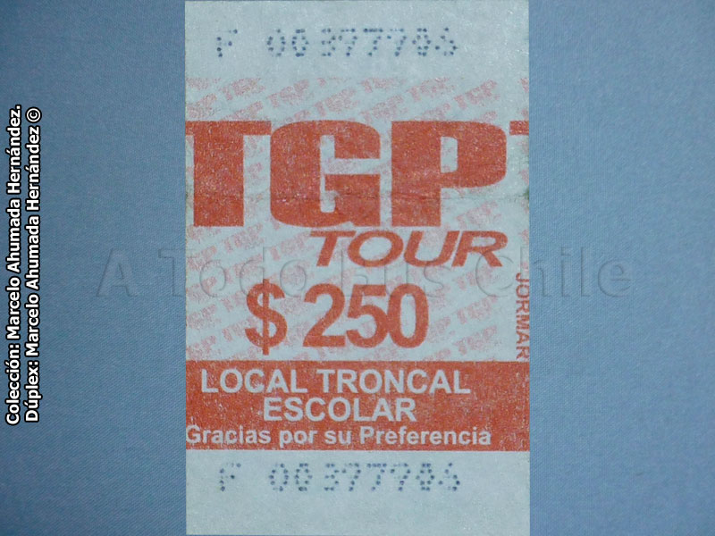 Boleto Escolar TGP Tour