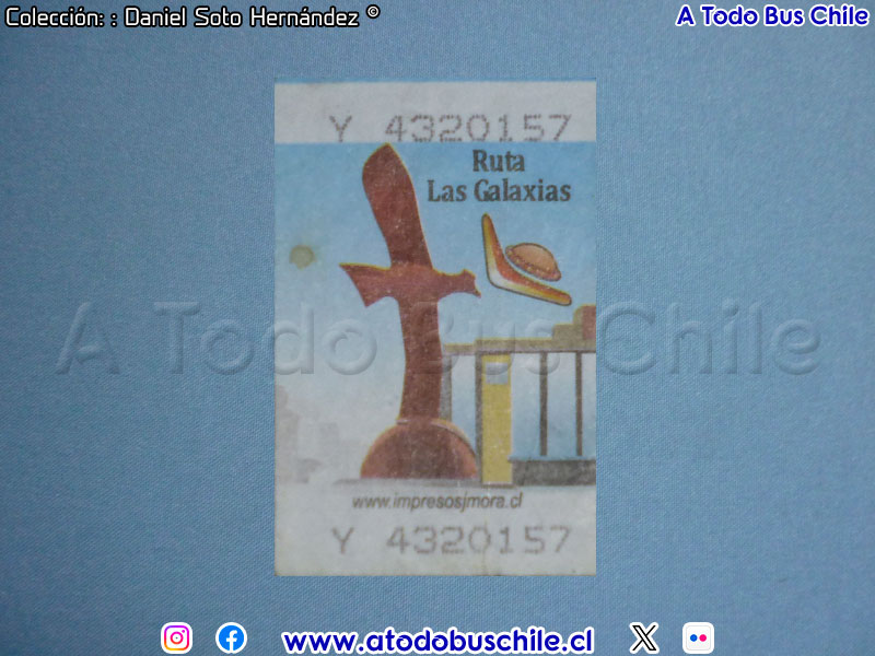 Boleto Adulto Línea N° 80 Las Galaxias (Concepción Metropolitano)