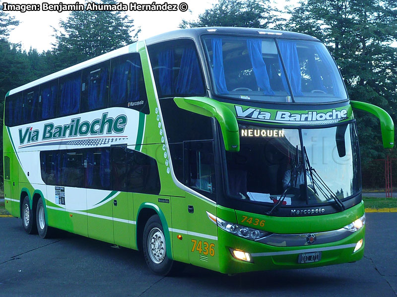 Marcopolo Paradiso G7 1800DD / Mercedes Benz O-500RSD-2436 / Vía Bariloche (Argentina)