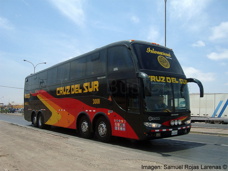 Marcopolo Paradiso G6 1550LD / Scania K-124IB 8x2 / Cruz del Sur (Perú)