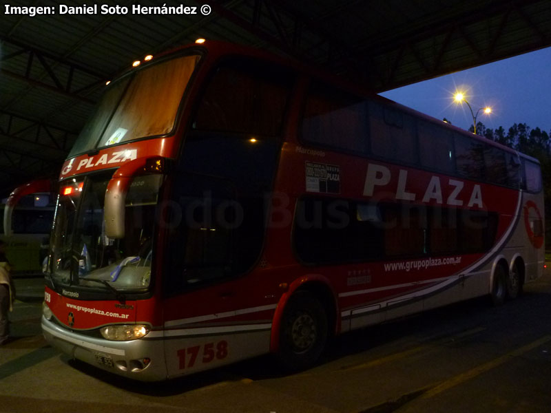 Marcopolo Paradiso G6 1800DD / Volvo B-12R / Grupo Plaza (Argentina)