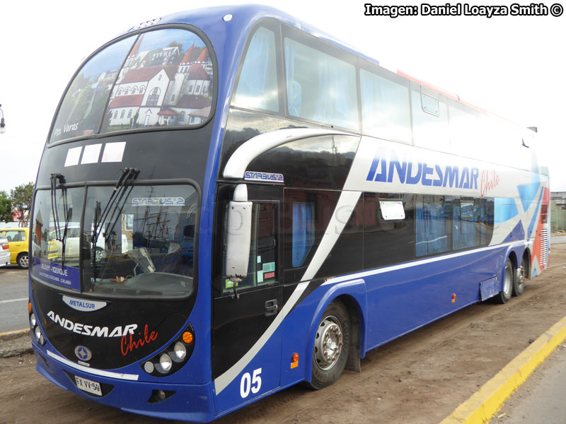 Metalsur Starbus 2 DP / Mercedes Benz O-500RSD-2436 / Andesmar Chile