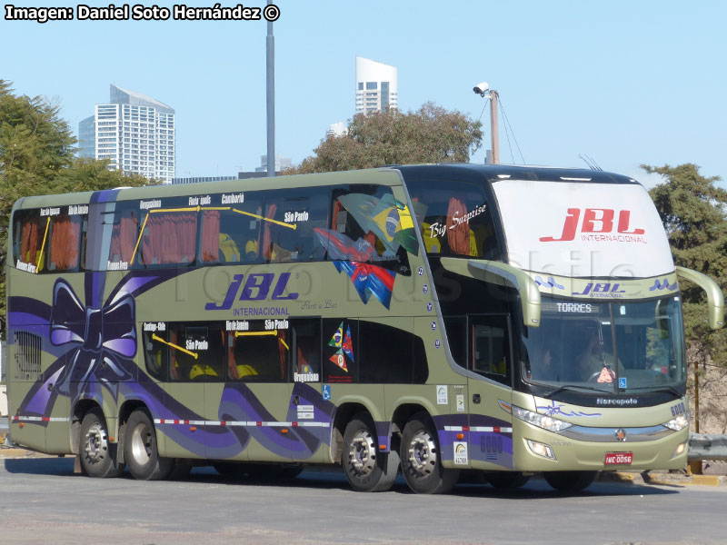 Marcopolo Paradiso G7 1800DD / Volvo B-450R 8x2 Euro5 / JBL Turismo (Río Grande do Sul - Brasil)