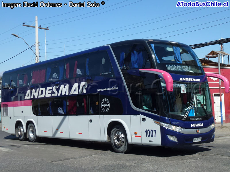 Marcopolo Paradiso G7 1800DD / Volvo B-450R Euro5 / Andesmar Chile (Auxiliar Nevada Internacional)