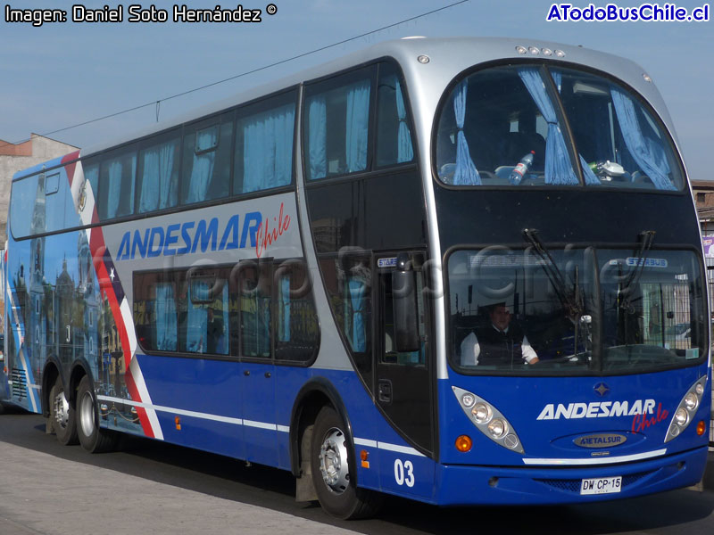 Metalsur Starbus 405 DP / Mercedes Benz O-500RSD-2436 / Andesmar Chile