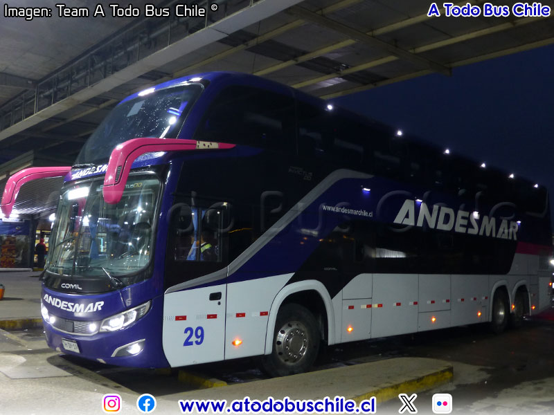 Comil Campione Invictus DD / Scania K-450CB eev5 / Andesmar Chile