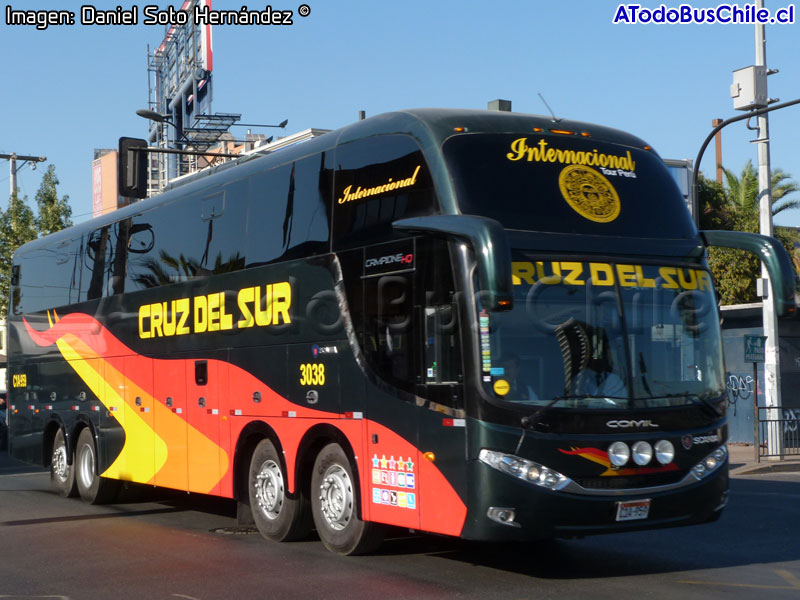 Comil Campione HD / Scania K-410B 8x2 / Cruz del Sur (Perú)