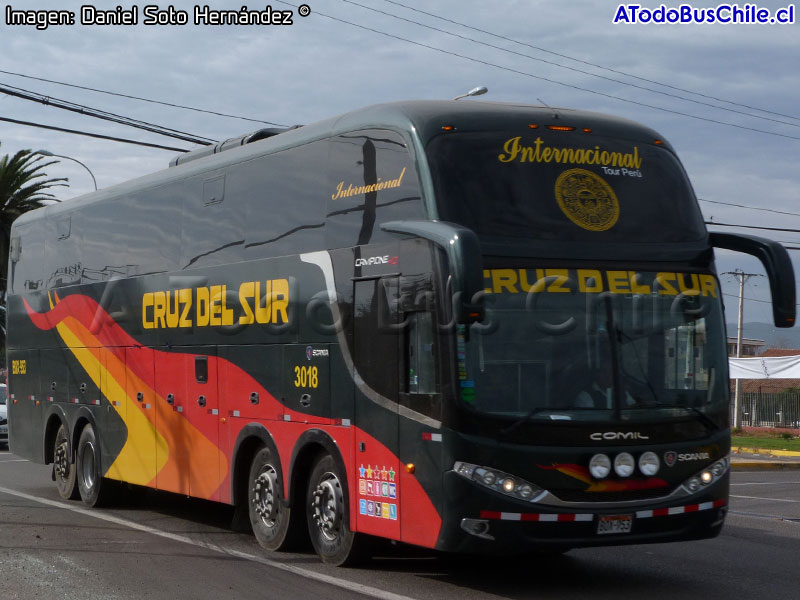 Comil Campione HD / Scania K-410B 8x2 / Cruz del Sur (Perú)