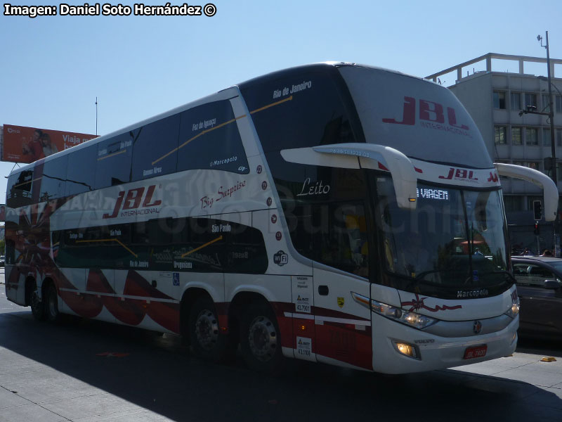 Marcopolo Paradiso G7 1800DD / Volvo B-450R 8x2 Euro5 / JBL Turismo (Río Grande do Sul - Brasil)