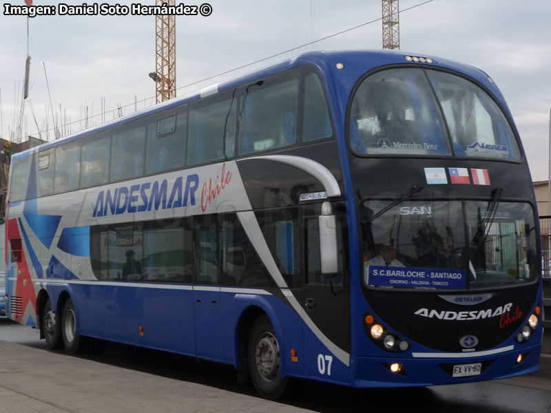 Metalsur Starbus 2 DP / Mercedes Benz O-500RSD-2436 / Andesmar Chile