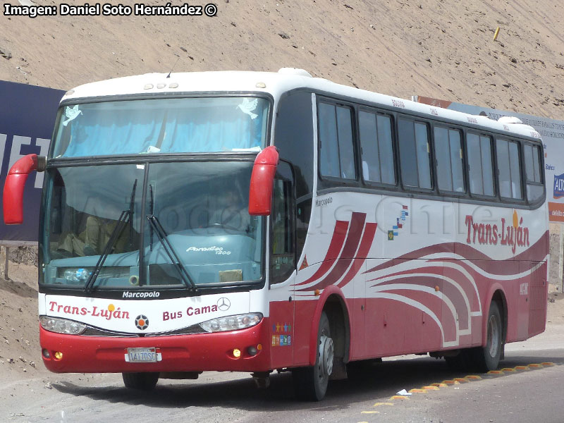 Marcopolo Paradiso G6 1200 / Mercedes Benz O-400RSE Eletrônico / Trans Luján (Bolivia)