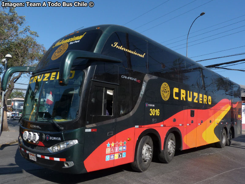 Comil Campione HD / Scania K-410B 8x2 / Cruzero Internacional (Perú)