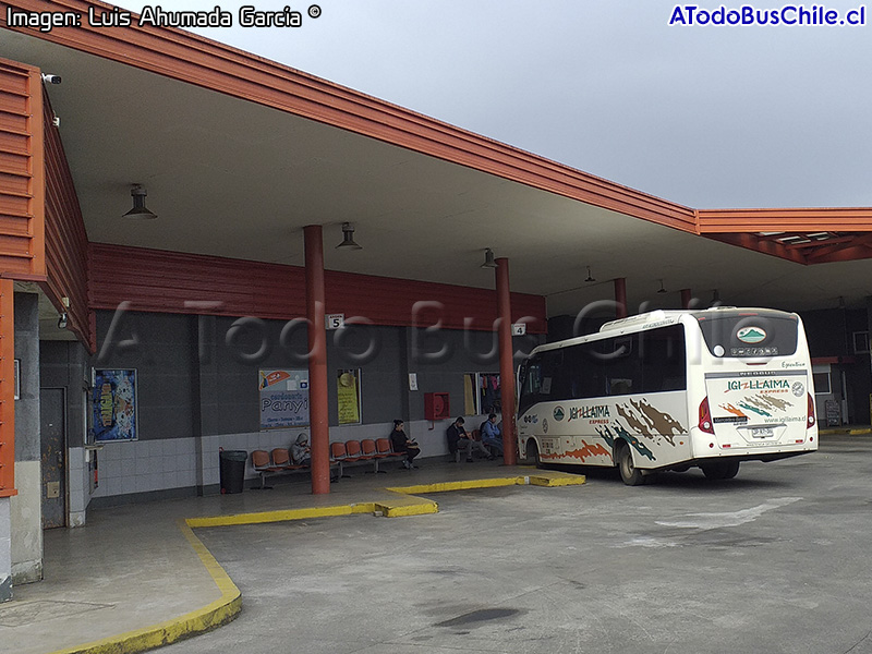 Zona de Andenes Terminal de Buses de Traiguén