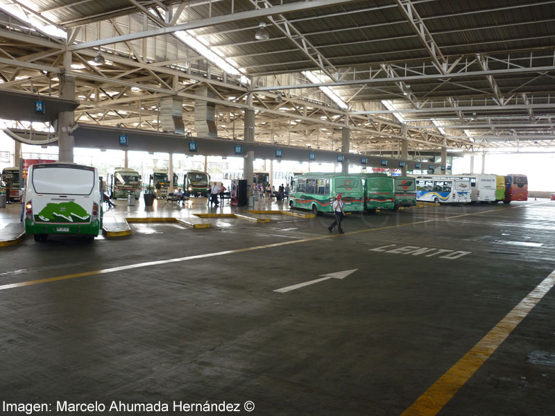 Vista parcial del Terminal San Borja Santiago