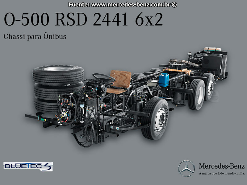 Plataforma Mercedes Benz O-500RSD-2441 BlueTec5 6x2 (408 cv)