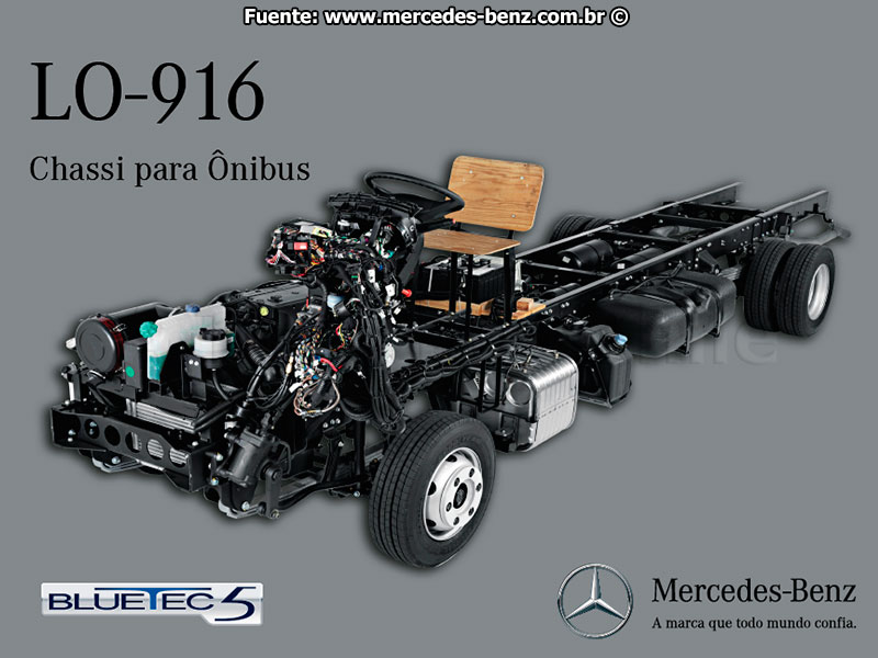 Plataforma Mercedes Benz LO-916 BlueTec5 4x2 (156 cv)