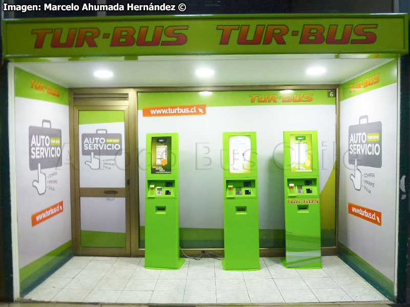 Punto Autoservicio Venta de Pasajes Tur Bus Terminal Rodoviario de Viña del Mar