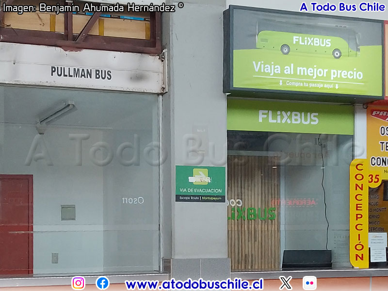 Oficina Venta de Pasajes Flixbus Chile | Terminal de Buses Puerto Montt
