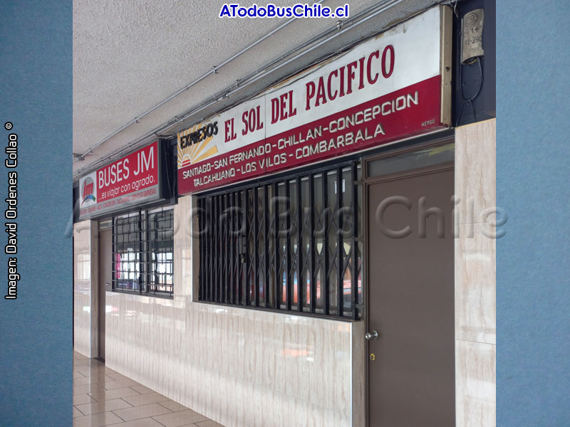 Oficinas de Ventas Buses JM - Sol del Pacífico Rodiviario de Valparaíso