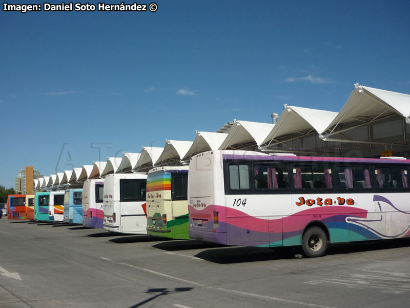 Zona de Andenes Terminal de Buses Rural Los Angeles