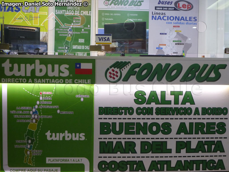 Oficina Venta de Pasajes Tur Bus Córdoba (Argentina)
