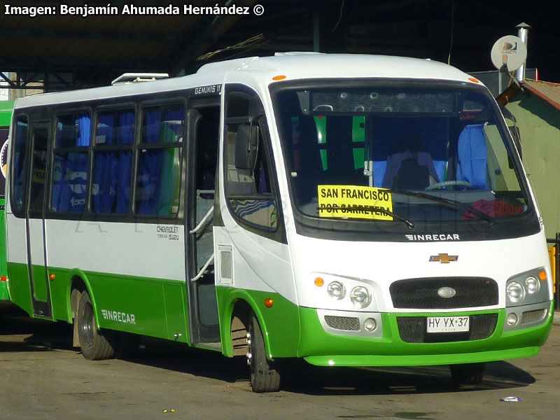 Inrecar Géminis II / Chevrolet Isuzu NQR 916 Euro4 / Línea 1.000 San Francisco - Rancagua (Buses Camilo) Trans O'Higgins