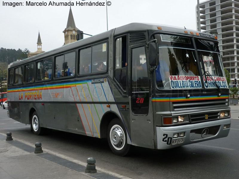 Busscar El Buss 340 / Mercedes Benz OF-1318 / La Porteña (Región de Valparaíso)