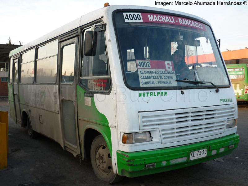 Metalpar Pucará II / Mercedes Benz OF-809 / Línea 4.000 Machalí - Rancagua (Buses Machalí) Trans O'Higgins