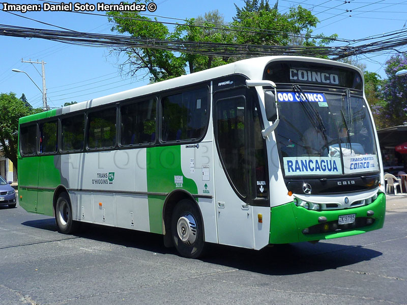 Induscar Caio Apache Vip / Mercedes Benz OF-1721 / Línea 9.000 Coinco - Rancagua (Buses Coinco) Trans O'Higgins