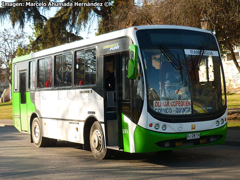 Busscar Urbanuss Pluss / Mercedes Benz OF-1418 / Línea 9.000 Coinco - Rancagua (Buses Coinco) Trans O'Higgins