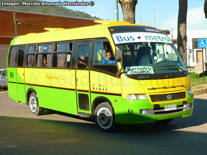 Volare W8 / Agrale MA-8.5TCA / Agdabus S.A. Servicio Bus + Metro La Calera