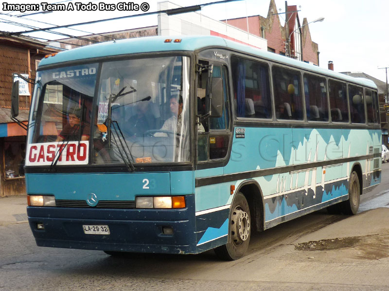 Marcopolo Viaggio GV 850 / Mercedes Benz OH-1318 / Servicio Rural Castro (Región de Los Lagos)