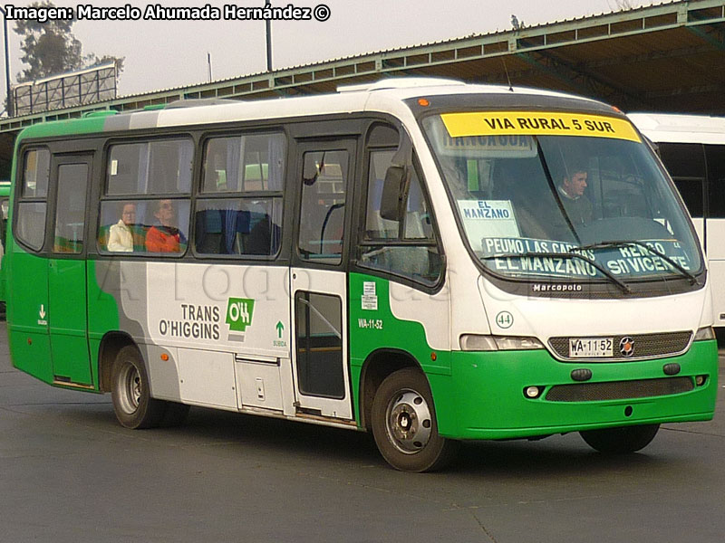 Marcopolo Senior G6 / Agrale MA-8.5TCA / Línea 6.000 Vía Rural 5 Sur (Gal Bus) Trans O'Higgins